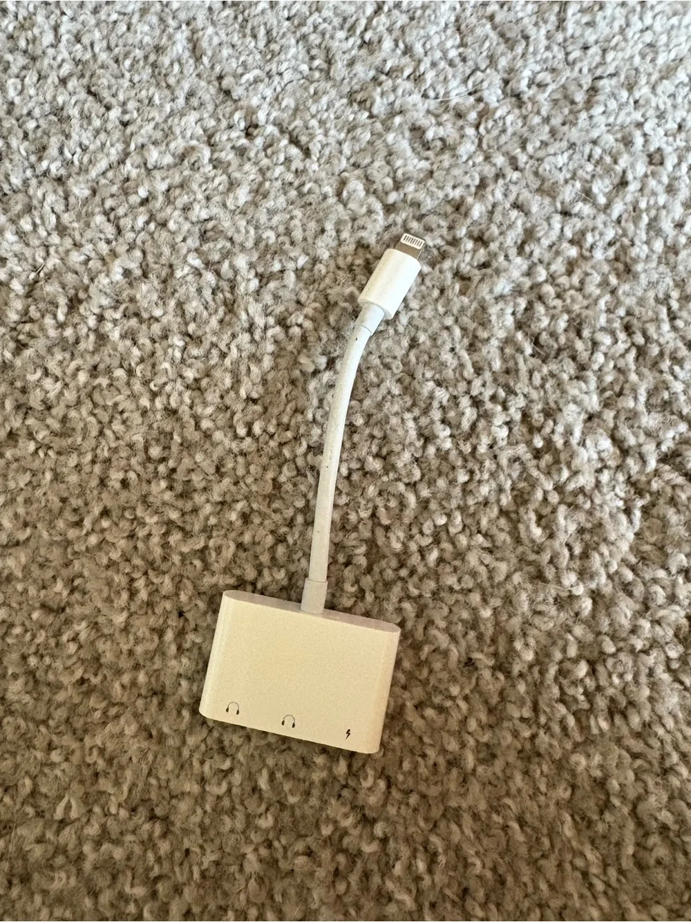 White Lightning to Headphone + Charging Adapter - Dual Function Set of Two